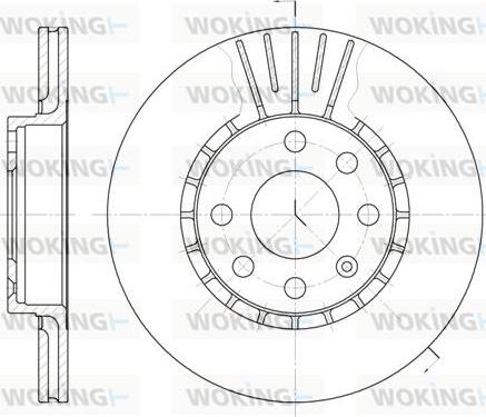 Woking D6174.10 - Тормозной диск avtokuzovplus.com.ua