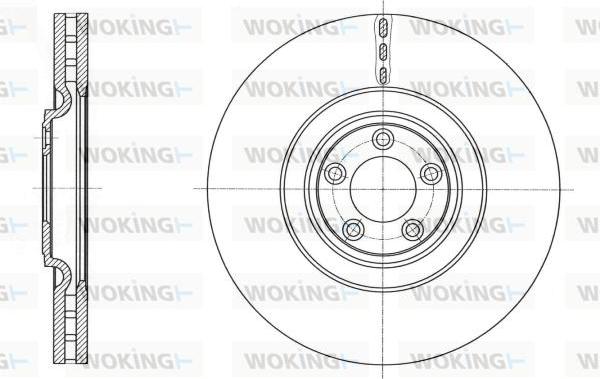 Woking D61746.10 - Гальмівний диск autocars.com.ua