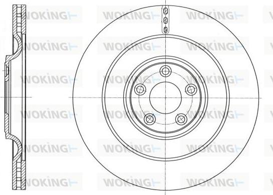 Woking D61747.10 - Гальмівний диск autocars.com.ua