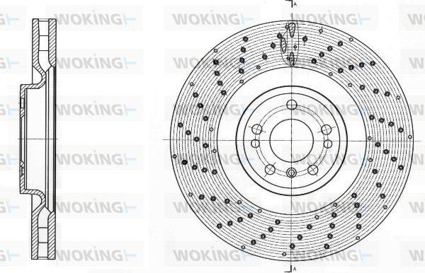 Woking D61761.10 - Тормозной диск avtokuzovplus.com.ua