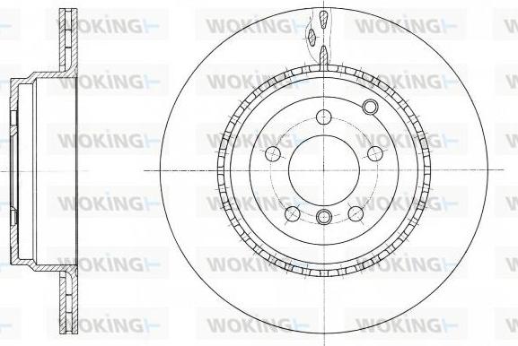 Woking D61762.10 - Гальмівний диск autocars.com.ua