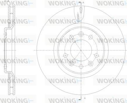 Woking D61776.10 - Гальмівний диск autocars.com.ua