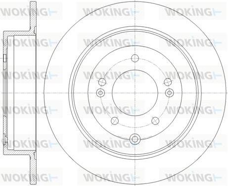 Woking D61779.00 - Гальмівний диск autocars.com.ua