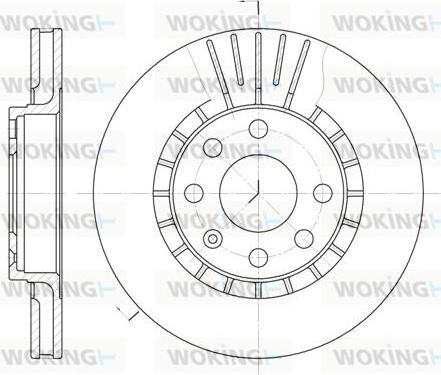 Woking D6178.10 - Гальмівний диск autocars.com.ua