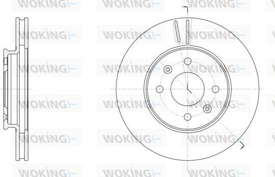 Woking D61784.10 - Тормозной диск autodnr.net