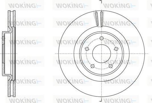 Woking D61790.10 - Гальмівний диск autocars.com.ua