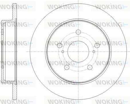 Woking D61795.00 - Гальмівний диск autocars.com.ua