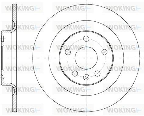 Woking D61796.00 - Тормозной диск avtokuzovplus.com.ua