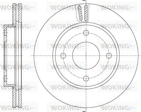 Woking D61799.10 - Тормозной диск avtokuzovplus.com.ua