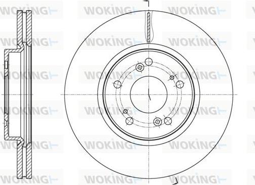 Woking D61807.10 - Тормозной диск avtokuzovplus.com.ua