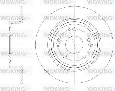 Woking D61811.00 - Гальмівний диск autocars.com.ua