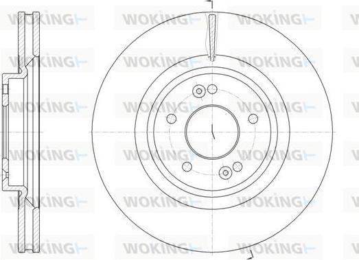 Woking D61824.10 - Гальмівний диск autocars.com.ua