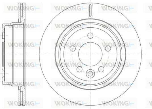 Woking D61828.10 - Гальмівний диск autocars.com.ua