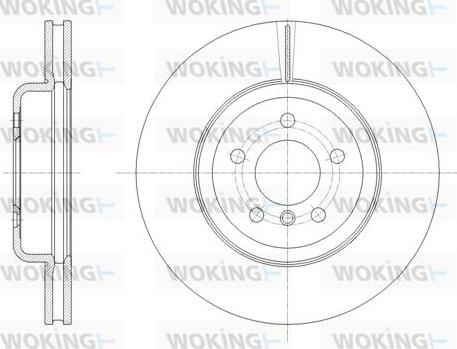 Woking D61842.10 - Гальмівний диск autocars.com.ua