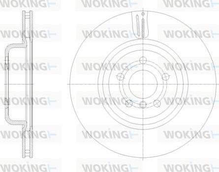 Woking D61851.10 - Тормозной диск avtokuzovplus.com.ua