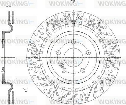 Woking D6185310 - Гальмівний диск autocars.com.ua