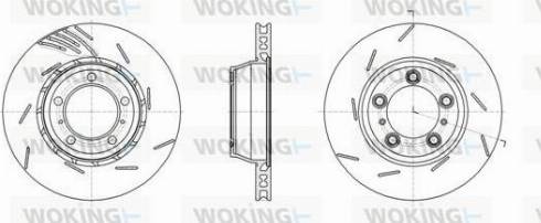 Woking D6186210 - Гальмівний диск autocars.com.ua