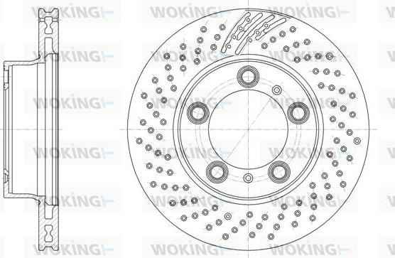 Woking D61863.11 - Гальмівний диск autocars.com.ua