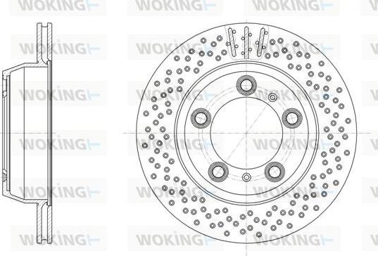 Woking D61864.10 - Гальмівний диск autocars.com.ua