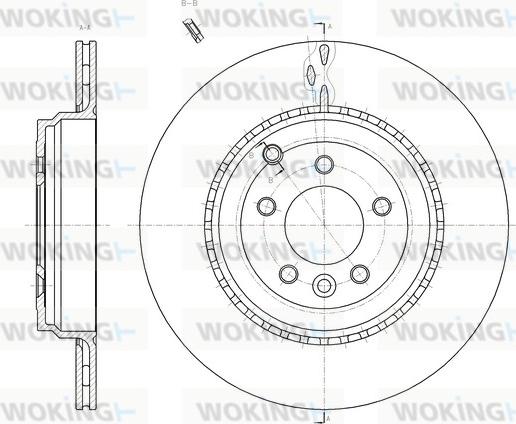 Woking D61867.10 - Тормозной диск autodnr.net