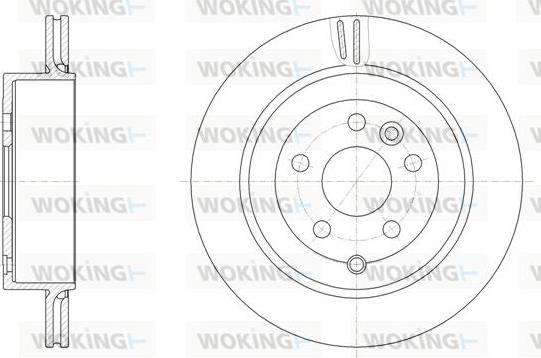 Woking D61868.10 - Гальмівний диск autocars.com.ua