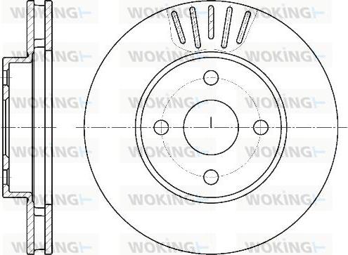 Woking D61874.10 - Тормозной диск autodnr.net