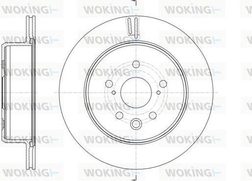 Woking D61876.10 - Гальмівний диск autocars.com.ua