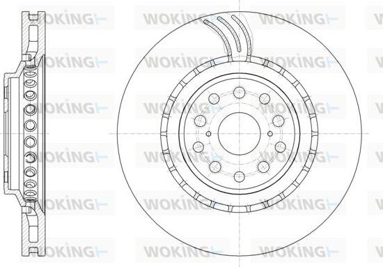 Woking D61877.10 - Тормозной диск avtokuzovplus.com.ua