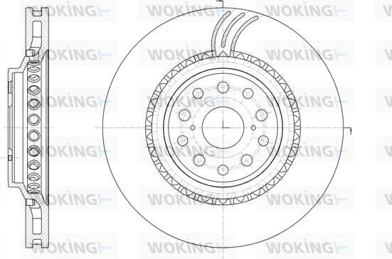 Woking D61877.11 - Тормозной диск avtokuzovplus.com.ua