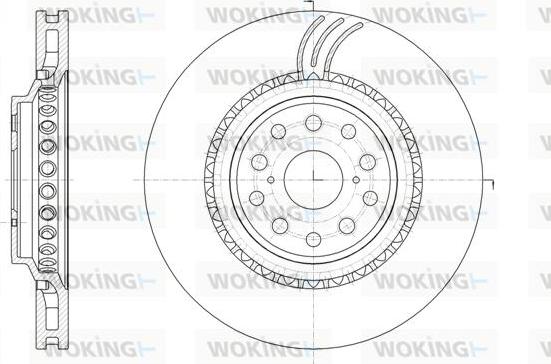 Woking D61878.10 - Гальмівний диск autocars.com.ua