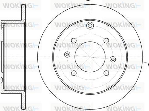 Woking D61883.00 - Гальмівний диск autocars.com.ua