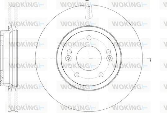 Woking D6188510 - Гальмівний диск autocars.com.ua