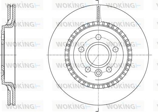 Woking D61888.10 - Гальмівний диск autocars.com.ua