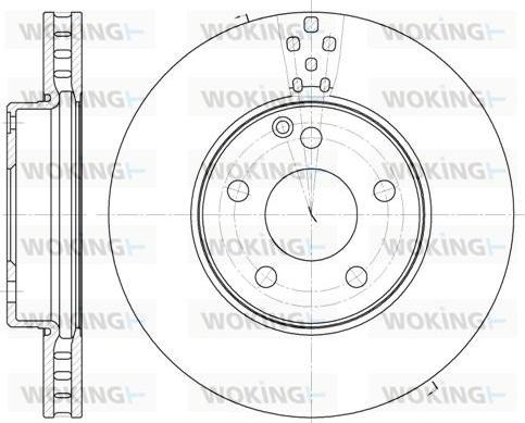 Woking D61889.10 - Гальмівний диск autocars.com.ua