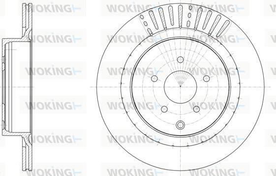 Woking D61897.10 - Тормозной диск avtokuzovplus.com.ua