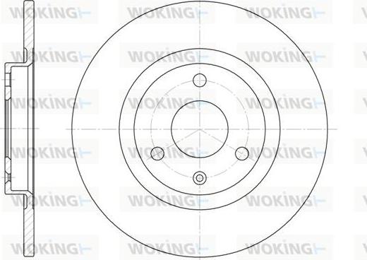 Woking D6190.00 - Гальмівний диск autocars.com.ua