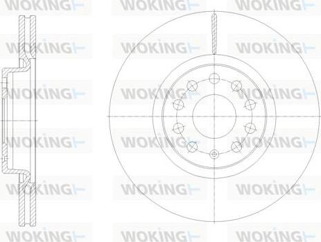 Woking D61902.10 - Тормозной диск autodnr.net