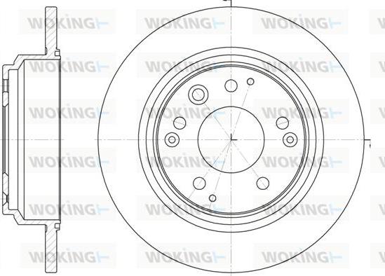 Woking D61903.00 - Гальмівний диск autocars.com.ua