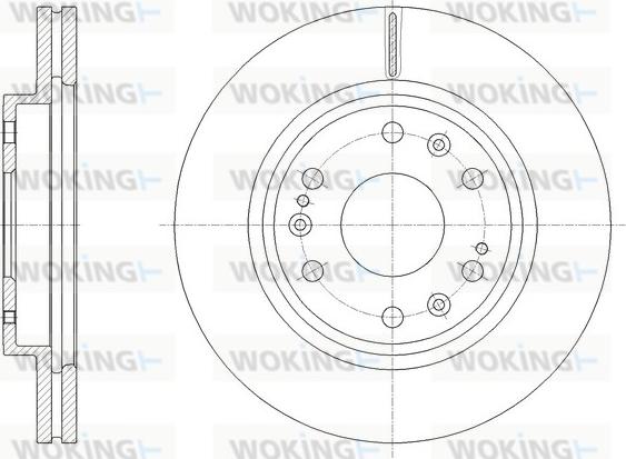 Woking D61921.10 - Гальмівний диск autocars.com.ua