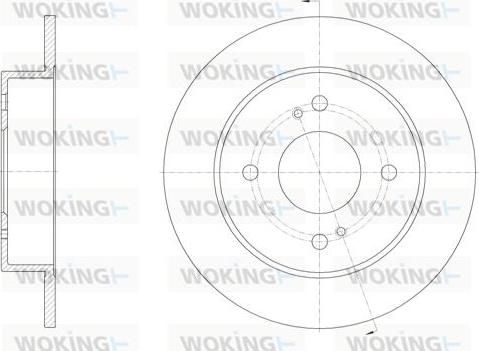 Woking D61924.00 - Тормозной диск avtokuzovplus.com.ua