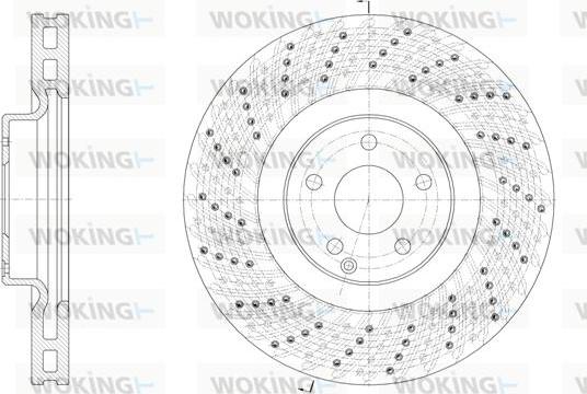 Woking D61925.10 - Тормозной диск avtokuzovplus.com.ua