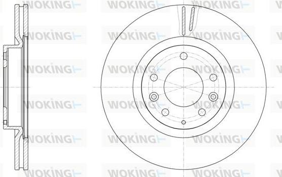 Woking D61943.10 - Тормозной диск avtokuzovplus.com.ua