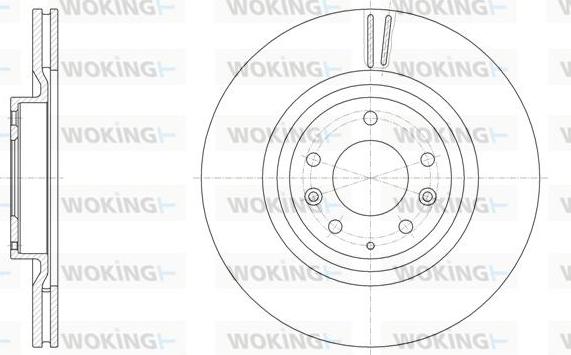 Woking D61944.10 - Тормозной диск avtokuzovplus.com.ua