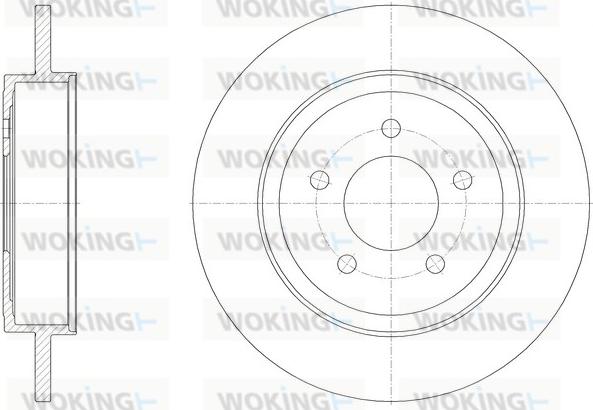 Woking D61948.00 - Гальмівний диск autocars.com.ua