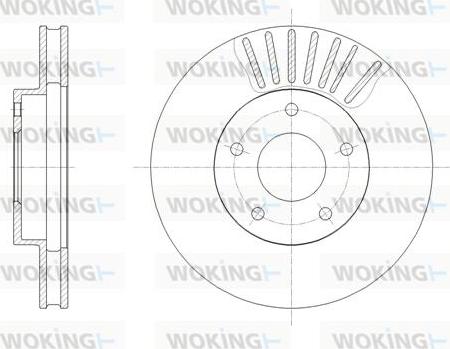 Woking D61954.10 - Тормозной диск avtokuzovplus.com.ua