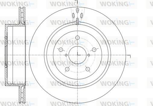 Woking D61956.10 - Тормозной диск avtokuzovplus.com.ua