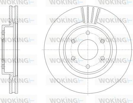 Woking D61963.10 - Гальмівний диск autocars.com.ua