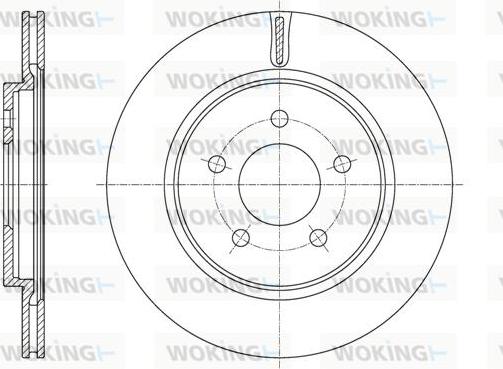 Woking D61964.10 - Тормозной диск avtokuzovplus.com.ua