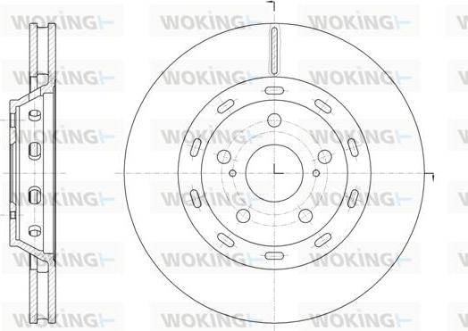 Woking D61968.10 - Тормозной диск avtokuzovplus.com.ua