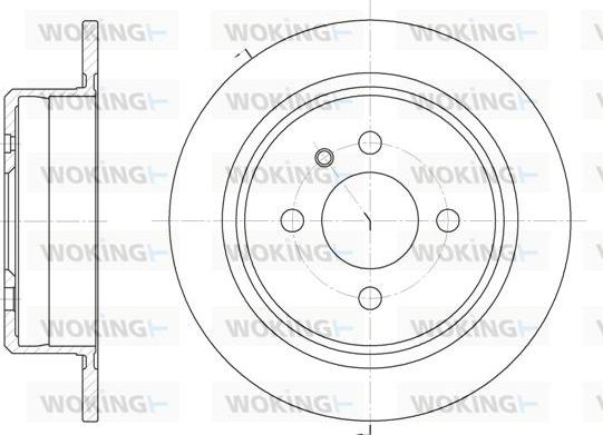 Woking D6197.00 - Гальмівний диск autocars.com.ua